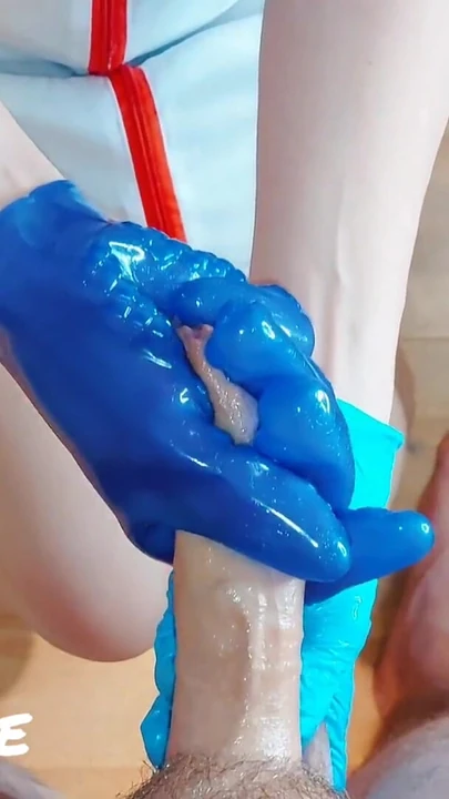 Must-share moment from "CFNM Nurse Part 2: Purple Masturbation Glove (Milking-time)"
