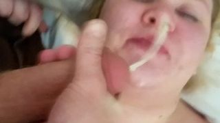 Cute Fat Blonde Hooker Facial and Hates Cum Second Visit