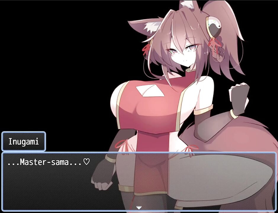 Cảnh inugami đuôi câu chuyện