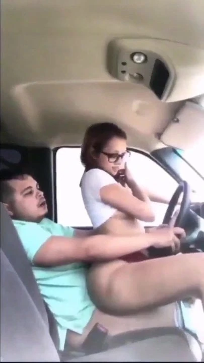 A Cute Girl Rides on a Driver