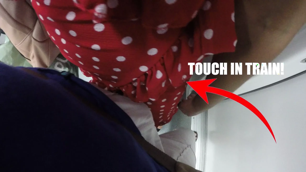 Touched His Cock in the Train to See His Reaction and He Liked!