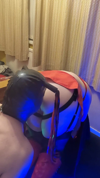 Must-share moment from "5 Days of Pegging - Day 1: Mistress Stretched His Ass, Pegged and Farted in His Face"