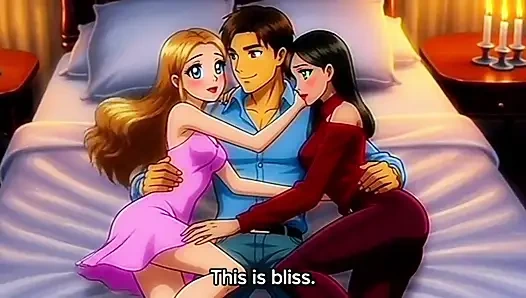 My stepbrother fucked me and my friend alone at home