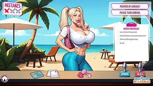 Ep2: hari 2: aktivitas pantai - futa zone lewd control