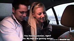 Bitch Stop - курящая горячая блондинка в экшене в машине