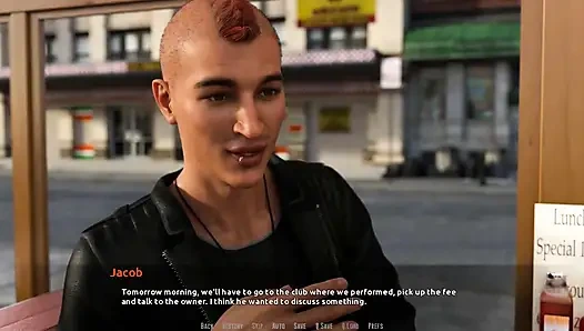 Jadilah bintang rock: dua gadis seksi dan dua pria di pizzeria ep 51