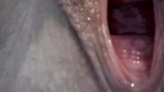 Dripping mature pussy