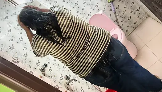 You found a Video where your Big Ass & Big Tits Naked Stepmom shower in Toilet! Your next actions?