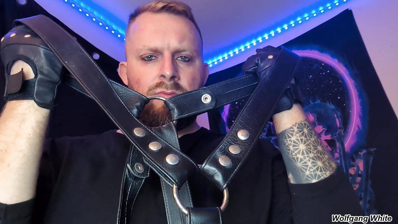 Your Stepdad Found Your Leather Gear And Now He's Horny Too - Leather Gloves with Huge Cumshot - POV Roleplay - Wolfgang White
