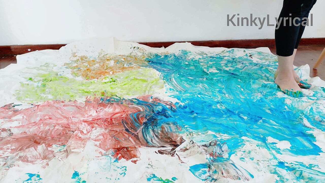 Foot Art - Painting with Feet