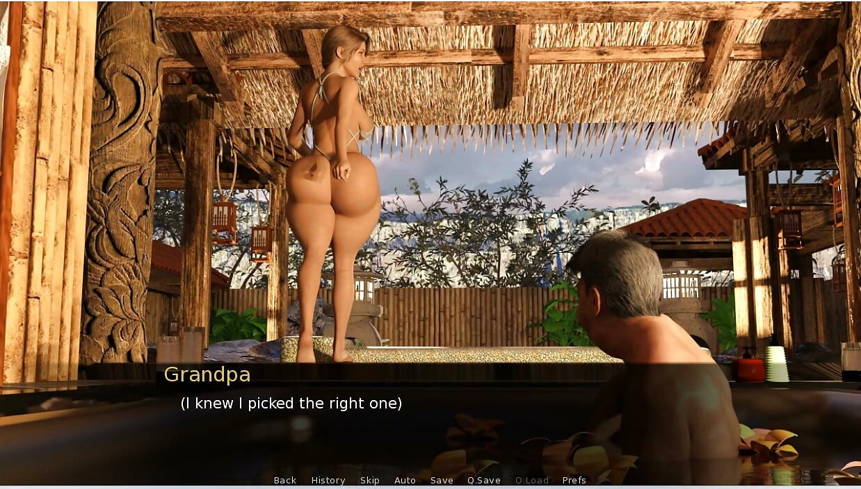 Grandpa's Visit - Gameplay - Roleplay - Hotspring with Grandpa