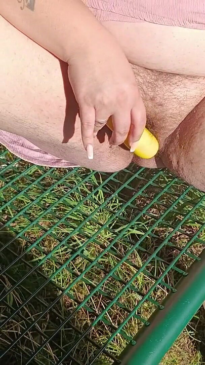 Jaw-dropping moment from "Fingered and played around on the park bench while people walk past you"