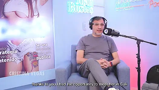 Cristinavegas, a Latina Webcam Model, Breaks Her Clitoris Riding the Fucking Machine on Juanbustospodcast.