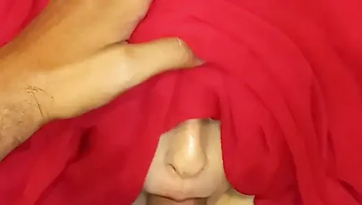 Desi Bhabhi suck his cock on her Suhagrat