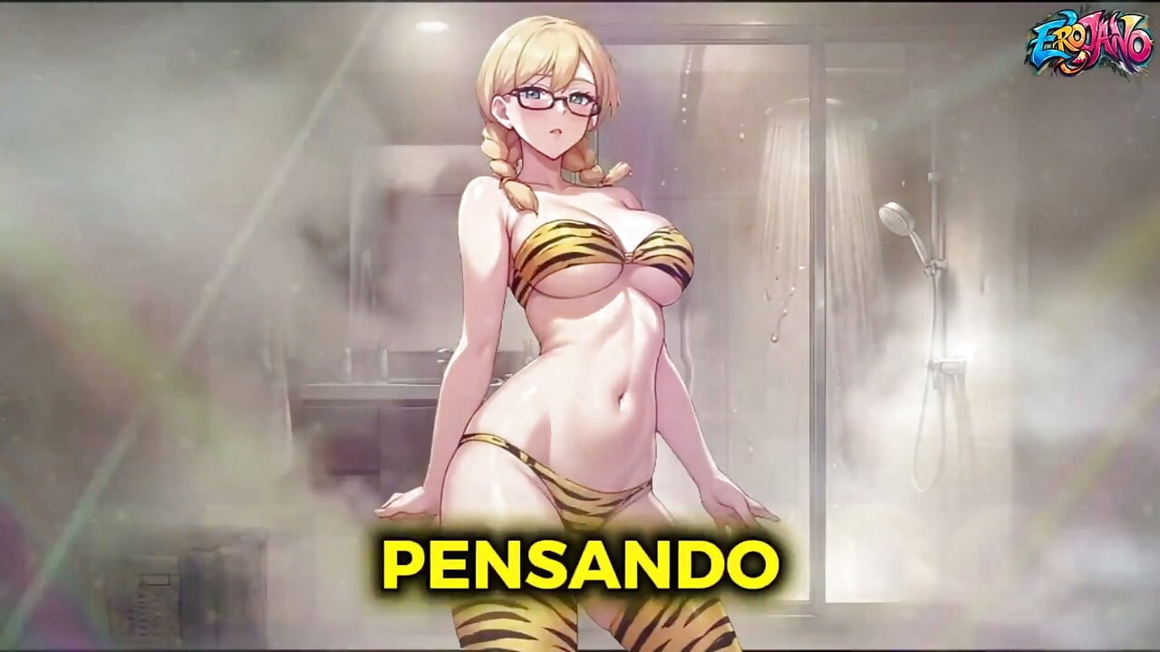 Rubia De 25 años Con Trenzas Y Gafas Recibe Creampie Anal En Cuatro - Hentai Ai