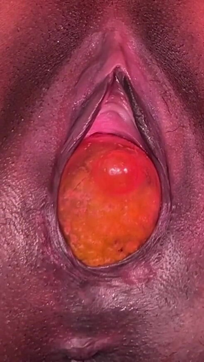 Part 2 of village girl putting random food in her pussy | Clip 1