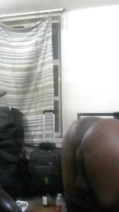 Sexy Black Gay Femboy With Plumped Bootyhole Farting And Spreading Cheeks