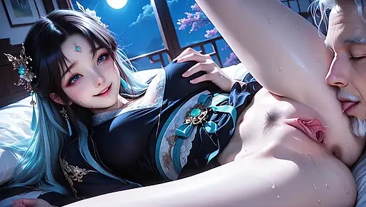 hot traditional Chinese style girl squeezes out your seed