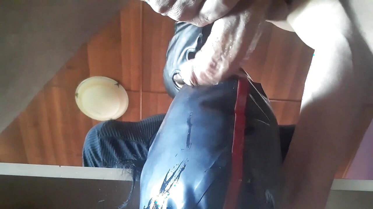 17 minutes of hogtied extreme blowjob and deepthroat with massive oral creampie