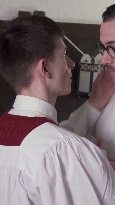 Religious guy seduced by daddy into forbidden raw pounding | Clip 1