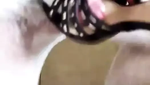 Weisse Netzstrumpfhose Heelsfuck