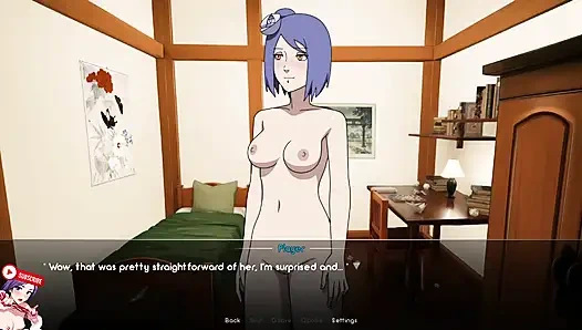Learning to masturbate with Konan from Naruto. I teach her how to touch her wet pussy so she can cum with a huge SQUIRT. Ep 1