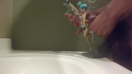 Sperma op figuur racen Hatsune Miku