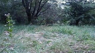 Man Masturbation on Field Outdoor and Had Orgasm with Big Cumshot!