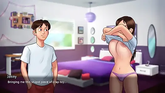 Jack gift dildo to Jenny (Summertime Saga)