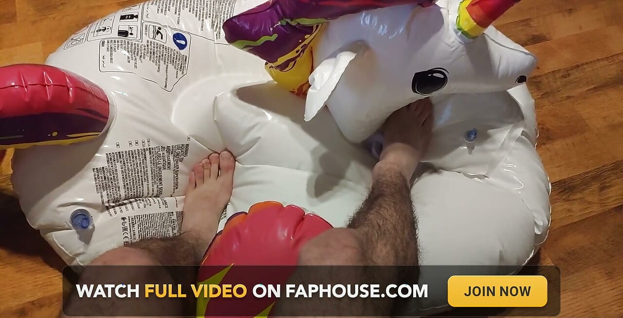 Deflating My Inflatable Unicorn with My Feet