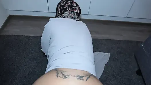 Müslüman Tesettürlü Bebeğin Üvey Erkek Kardeşiyle Gizli Seksi