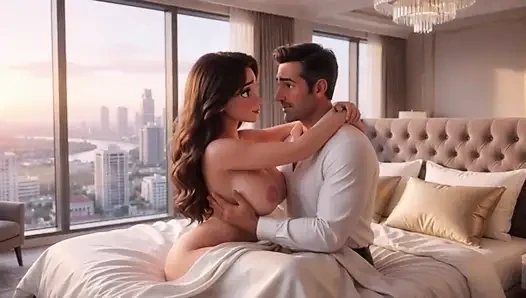 Barışma ve açık bir evliliğe yol açan bir swingers kulübündeki ilk gece (Ia tarafından oluşturulan)