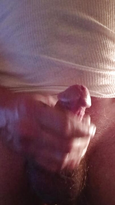 Masturbating my cock