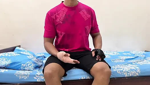 Step Stepmom Helping Her Injured Step Stepson to Wash and Seduced Him. Finally End up with Sucks His Cock, Before Getting Fucked