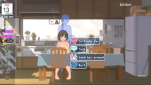 Хентай игра - интенсивный летний секс грудастой женщины в деревне