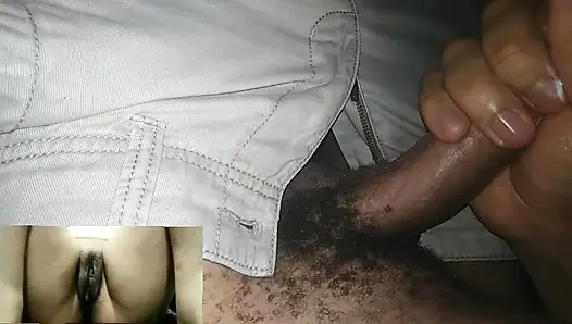 Masturbating on a video call
