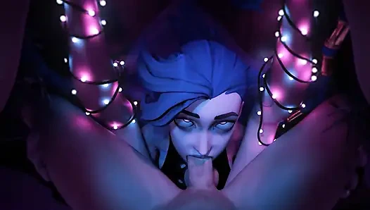 Cewek hot rambut biru ini dientot habis-habisan sampai dicrot di muka!