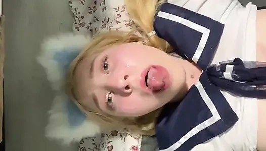 Cosplay Anime, I Bring Myself Two Times to Squirt and Cream