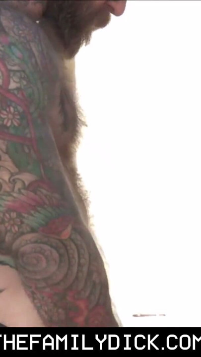Tattooed Muscle Hunk Step Dad Public Family Sex With Stepson | Clip 1