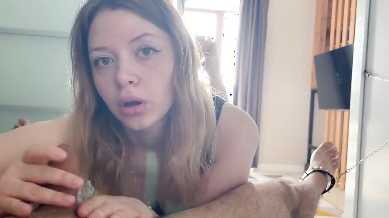 Dominatrix Makes Him Beg: Lost Bet Handjob, Blowjob & Grind