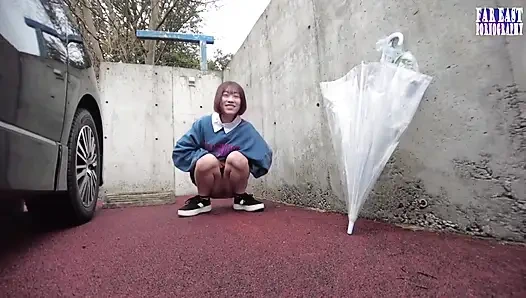 Wet-mark Wander as She Leaves a Shimmering Naughty Trail Wherever She Bares Herself 1/3