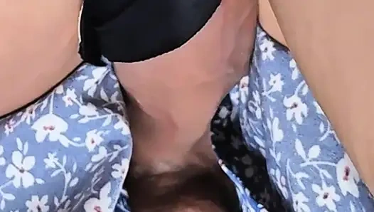 He CUMS Hard Inside Her Panties Under Her Skirt In a Crowded Bus