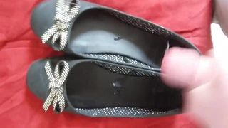 Cum on Her Shoes - Black Flats