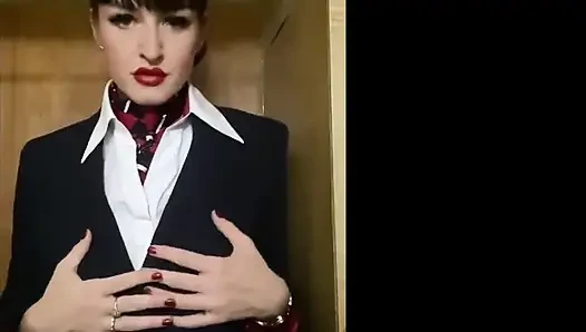Vivienne L'amour - Fucked by the Air Hostess - Virtual Sex POV