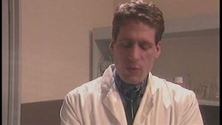 Doctor gets his massive cock sucked by hot brunette babe