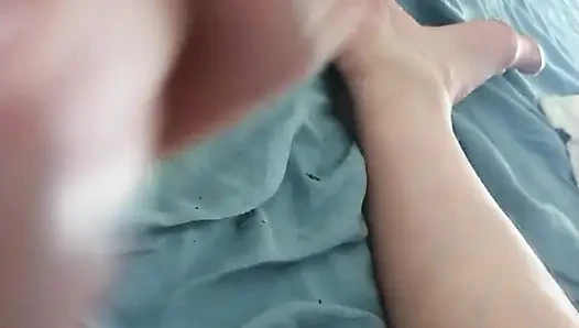 My swollen glans that makes a greasy spit after a handjob...