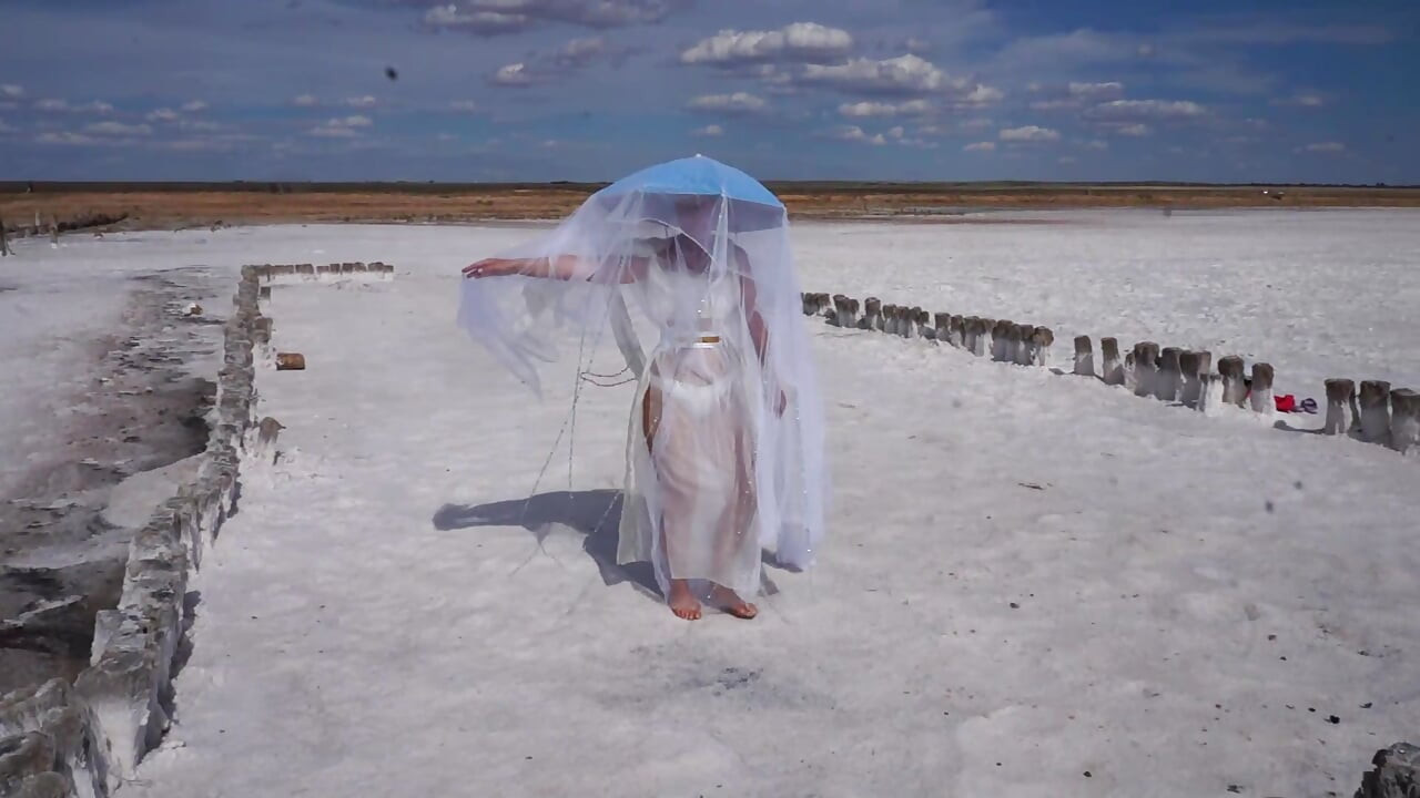 Witte stilte op Salt Lake Elton