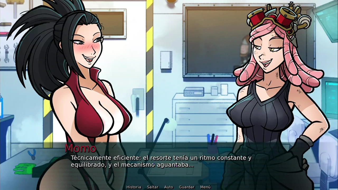 Mei's Proyect - La Voluptuosa Momo Yaoyorozu Probando el gran Invento de la Hermosa Mei