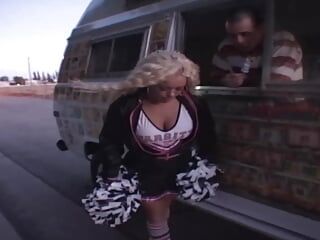 A busty blonde teen from Germany gets banged in the van