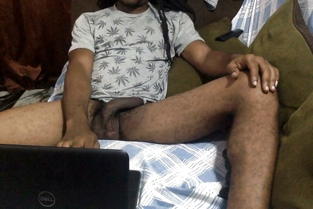 Caught Black Sexy Boy Masterbating